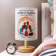 Load image into Gallery viewer, The Love Between Mother & Daughters Is Forever - Personalized Fabric Lamp - A Heartfelt Gift for Moms, Grandmas, and Daughters Fabric Lamp PopCulturePrints