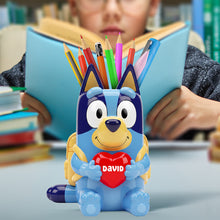 Load image into Gallery viewer, "Start School with a Smile!" - Back To School Wooden Pen Holder - Personalized Gift for Kids Pen Holder PopCulturePrints