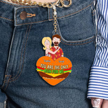 Load image into Gallery viewer, Unique Personalized Couple Keychain | Funny Valentine's Day Gifts for Him & Her Keychains PopCulturePrints