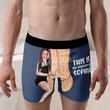 Load image into Gallery viewer, Personalized Men's Boxer Shorts - Custom Photo Gift for Couples Boxer Briefs PopCulturePrints