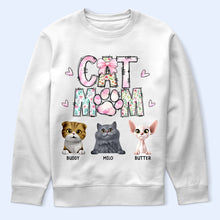 Load image into Gallery viewer, “For the Cat Moms Who Love Their Furry Friends” - Personalized T-Shirt - Gift for Mom, Grandma, Cat Lover T-shirt PopCulturePrints