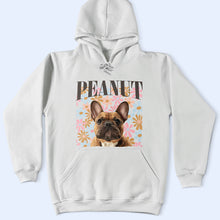 Load image into Gallery viewer, Custom Photo Dog or Cat Pet Floral Pattern T-Shirt - Personalized Gift for Pet Lovers T-shirt PopCulturePrints