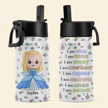 Load image into Gallery viewer, Personalized Kids Tumbler - Empowering Affirmations Design Kid Tumbler PopCulturePrints