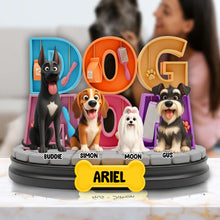 Load image into Gallery viewer, “Celebrate Your Furry Friend!” - Adorable Dog Acrylic Plaque - Personalized Gift for Dog Lovers Shaped Plaques PopCulturePrints