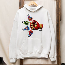 Load image into Gallery viewer, "Super Dad's Fist Bump Shirt" - Personalized Gift for Dad, Grandpa, and More! Shirts PopCulturePrints