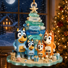 Load image into Gallery viewer, Puppy Family - Personalized Christmas Gift Ornament