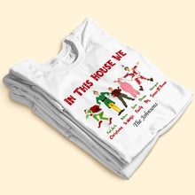 Load image into Gallery viewer, Personalized Christmas Movie Family Shirt Shirts PopCulturePrints