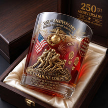 Load image into Gallery viewer, “Celebrate 250 Years of Freedom” - USA 250th Anniversary 11oz Round Glass - Personalized Gift for Veterans