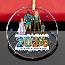 Load image into Gallery viewer, Personalized Family Christmas Ornament - Fantasy Themed Ornament PopCulturePrints