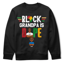 Load image into Gallery viewer, Black Dad Is Dope - Personalized T-Shirt for the Coolest Dads T-shirt PopCulturePrints