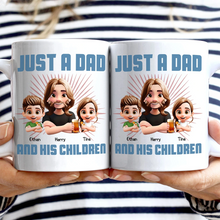Load image into Gallery viewer, “Just A Dad And His Girl” - Personalized 3D Effect Mug - Perfect Gift for Dads and Grandpas Mug PopCulturePrints