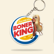 Load image into Gallery viewer, Fun & Naughty Personalized Keychain - Sausage Couple Gift for Him | Valentine's Day Gifts Keychains PopCulturePrints
