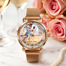 Load image into Gallery viewer, Couple Mesh Strap Quartz Watch - Personalized Gifts For Couples Quartz Watch PopCulturePrints