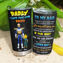 Load image into Gallery viewer, Dad, My Hero - Personalized Heroic Tumbler Tumbler Cup PopCulturePrints