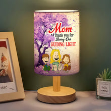 Load image into Gallery viewer, Mom, Thank You for Being My Guiding Light - Personalized Table Lamp Gift for Mom, Grandma Table Lamp PopCulturePrints
