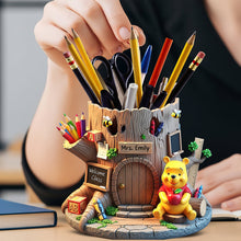 Load image into Gallery viewer, “A Teacher’s Heart is a Garden” – Back To School Wooden Pen Holder – Personalized Gifts For Teachers Pen Holder PopCulturePrints