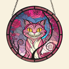 Load image into Gallery viewer, Personalized Halloween Stained Glass Cat Lover Gift - Horror Cat Ornament PopCulturePrints