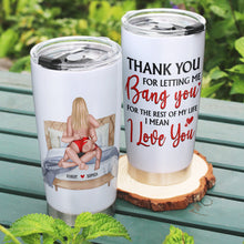Load image into Gallery viewer, Personalized Couple Tumbler - A Unique Love Gift Tumbler Cup PopCulturePrints