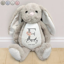 Load image into Gallery viewer, Cherish Every Moment with Your Personalized Bunny - Custom Soft Toy Gift for New Parents, Moms, and Grandmas Soft Toy Bunny PopCulturePrints