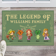 Load image into Gallery viewer, Legend Family Personalized Doormat - Game Lovers Gift Doormat PopCulturePrints