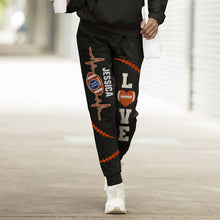 Load image into Gallery viewer, Personalized Football Lover Sweatpants Shorts and Pants PopCulturePrints