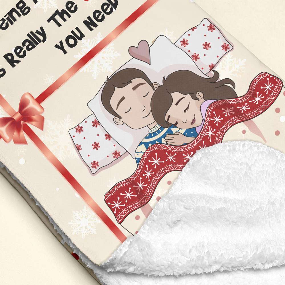 Customized Couple's Christmas Blanket | Perfect Valentine's Day Gifts for Winter Blanket PopCulturePrints