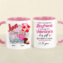 Load image into Gallery viewer, Personalized Romantic Couple Mug - Valentine's Day Gifts Coffee Mug PopCulturePrints