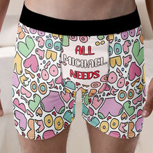 Load image into Gallery viewer, Personalized Couples' Boxers & Briefs - Customizable Fun Designs Boxer Briefs PopCulturePrints