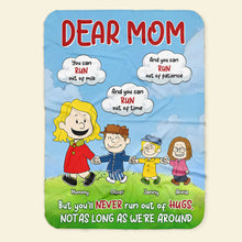Load image into Gallery viewer, Personalized Warm Blanket for Moms - Dear Mom Gift Blanket PopCulturePrints