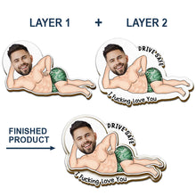 Load image into Gallery viewer, Drive Safe! A Fun Reminder - Personalized Custom Shaped Car Visor Clip Car Visor Clip PopCulturePrints