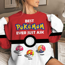 Load image into Gallery viewer, Personalized Best PokeMom 3D Shirt - Custom Mother's Day Gift AOP Products PopCulturePrints