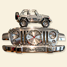 Load image into Gallery viewer, "Time for Adventure!" - Off-road Acrylic Hanging Wall Clock - Personalized Gift for Off-road Lovers Hanging Wall Clock PopCulturePrints
