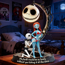 Load image into Gallery viewer, Acrylic Couple Plaque - "My butt would be so lonely without you licking it all the time" - Personalized Gift for Couples Light Box PopCulturePrints