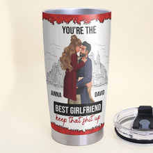 Load image into Gallery viewer, Personalized Best Girlfriend Tumbler - Custom Couple Gift Tumbler Cup PopCulturePrints