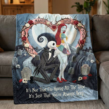 Load image into Gallery viewer, Love At Midnight Blanket - Personalized Gift for Couples Blanket PopCulturePrints
