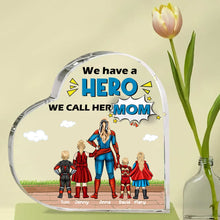 Load image into Gallery viewer, Personalized Hero Mom Plaque - Custom Mother's Day Gift Decorative Plaques PopCulturePrints