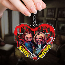 Load image into Gallery viewer, Personalized Horror Couple Keychain | Better Together Gift | Valentine's Day Gifts Keychains PopCulturePrints