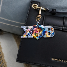 Load image into Gallery viewer, Love is in the Air - Personalized Heart Keychain for Couples Keychains PopCulturePrints