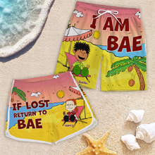 Load image into Gallery viewer, Personalized Couple Beach Shorts - Matching Summer Vacation Sets Shorts and Pants PopCulturePrints