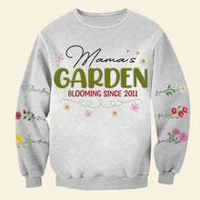 Load image into Gallery viewer, “A Garden of Love: Personalized & Customizable Embroidered Mom Shirt – Perfect Gift for Mom, Grandma & More” AOP Products PopCulturePrints