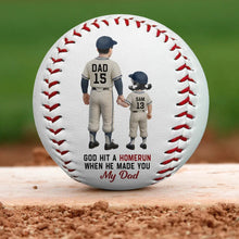 Load image into Gallery viewer, I Caught The Best Dad - Personalized Baseball for Father's Day Baseball, Softball PopCulturePrints