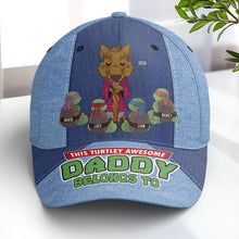 Load image into Gallery viewer, Personalized 'Turtley Awesome Daddy' Cap Caps PopCulturePrints
