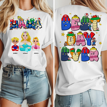 Load image into Gallery viewer, Mama, Best Day Ever - Personalized Gift Shirt for Mom, Grandma, and Loved Ones Shirts PopCulturePrints