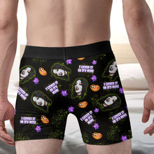Load image into Gallery viewer, Custom Halloween Boxer Shorts for Couples - I Licked It So It's Mine Boxer Briefs PopCulturePrints