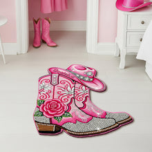 Load image into Gallery viewer, Sparkle in Every Step: Custom Cowgirl Boots Doormat - Personalized Gift for Cowgirls Doormat PopCulturePrints