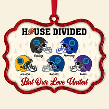 Load image into Gallery viewer, Custom Family Christmas Ornament - Football Helmet Design Ornament PopCulturePrints