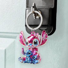 Load image into Gallery viewer, "A Guiding Star for Every Mom - Personalized Keychain for Mom, Grandma, and More!" Keychains PopCulturePrints