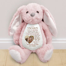 Load image into Gallery viewer, To My Granddaughter - Custom Soft Toy Bunny Filled With My Wishes Soft Toy Bunny PopCulturePrints