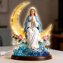 Load image into Gallery viewer, Embrace Faith Under the Moon - Personalized Acrylic Light Box - Gift for Christians Light Box PopCulturePrints