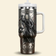 Load image into Gallery viewer, Scream 30th Anniversary Horror Tumbler - Personalized Gift for Horror Lovers Tumbler Cup PopCulturePrints